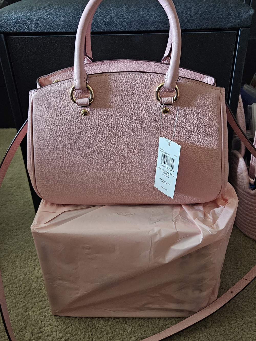 Coach Savannah Small Carryall bag in powder pink - Picture 2 of 8
